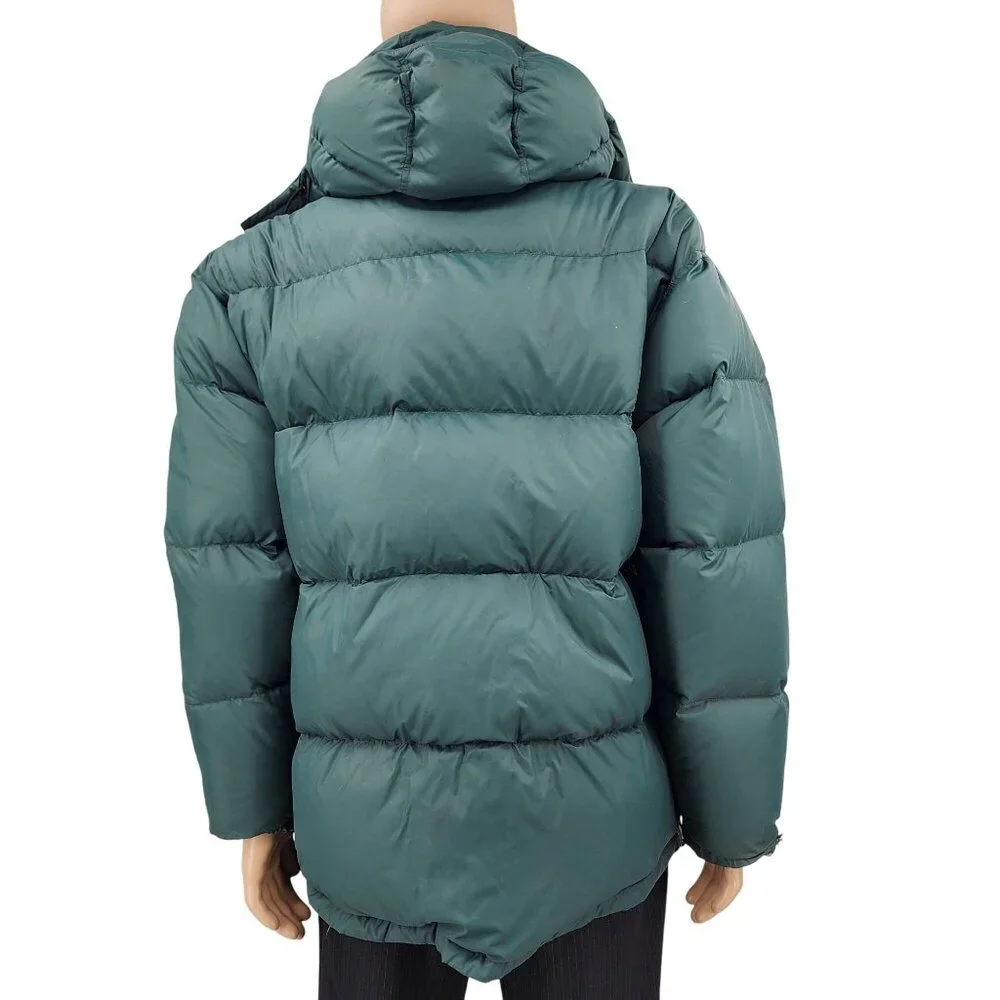 Cabelas XL Reg Reversible Premier Northern Goose Down Puffer Jacket Green & Beig - Picture 3 of 11